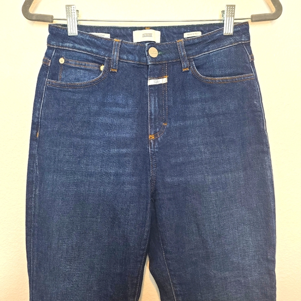 Closed Baker High Rise Dark Organic Cotton Italian Jeans Size 27 - Picture 3 of 11